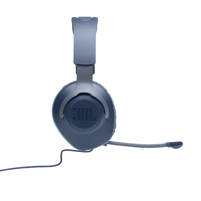 JBL Quantum 100 - Blue - Wired over-ear gaming headset with flip-up mic - Detailshot 6 image number null